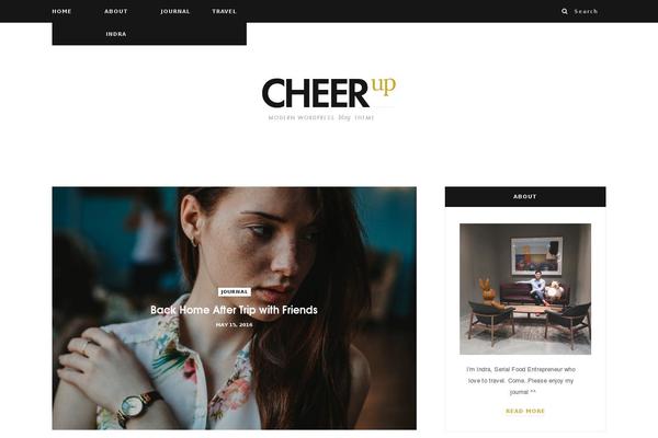 CheerUp theme site design template sample