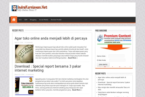 indrakurniawan.net site used Sahifa