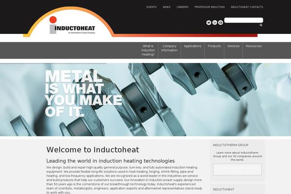 Inductotherm theme site design template sample