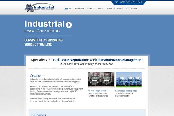 Industrial theme site design template sample