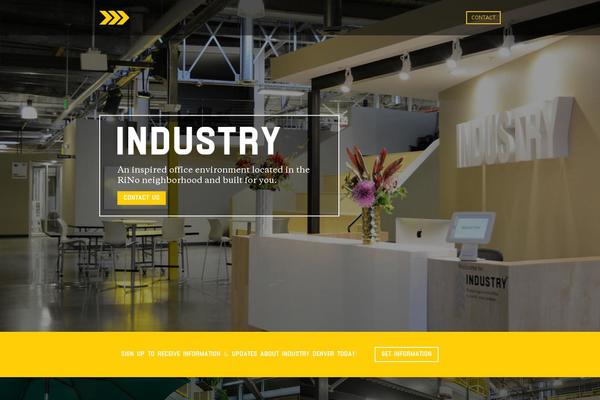 Industry website example screenshot