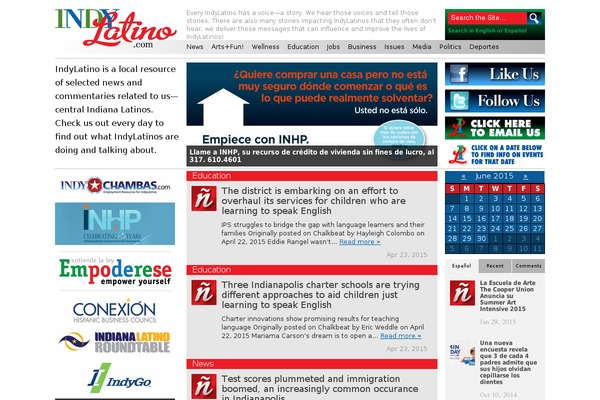 WordPress website example screenshot