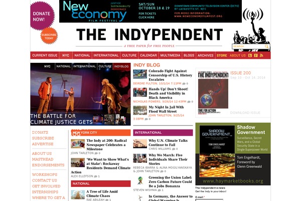 indypendent.org site used Indypendent