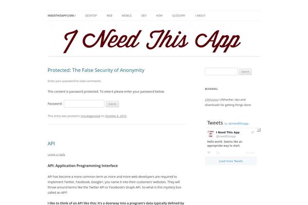 Twenty Twelve theme site design template sample