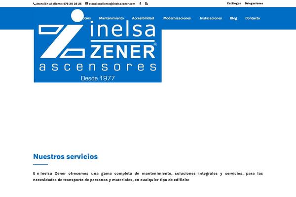 inelsazener.com site used Divi-business