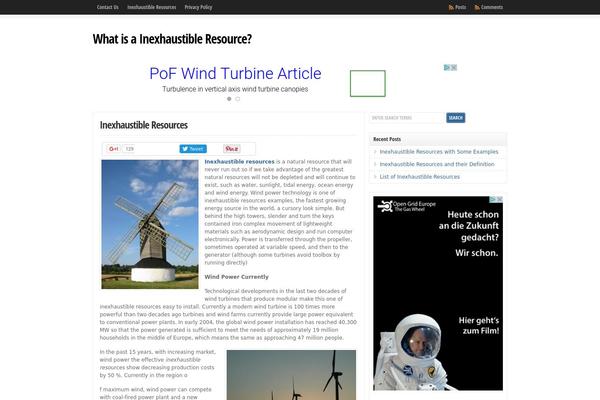 inexhaustible-resources.com site used Wpclear