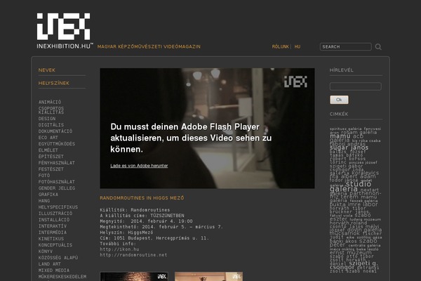 Björk theme site design template sample