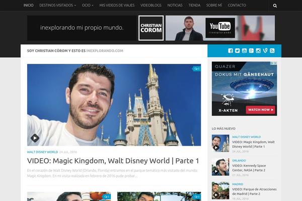 Hueman theme site design template sample
