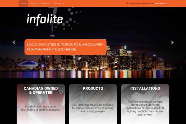 infalite.com site used Tl-wp-bootstrap