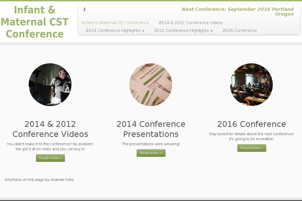 infant-maternal-cst-conference.com site used Customizr
