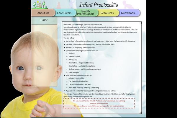 infantproctocolitis.org site used Infant