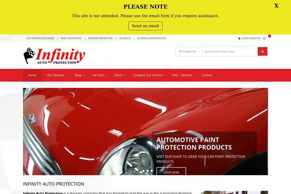 infinityauto.com.au site used Storevilla-pro