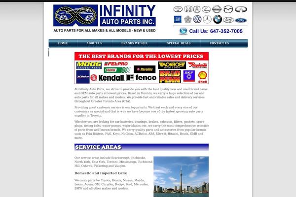 infinityautoparts.ca site used Corpvox