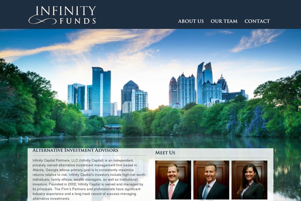 Infinity theme site design template sample