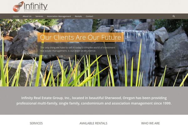 Infinity theme site design template sample