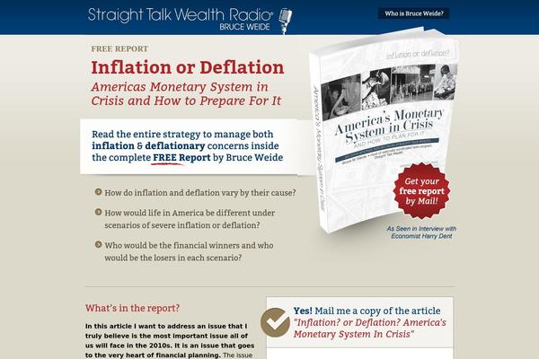 inflationdeflationreport.com site used Phx
