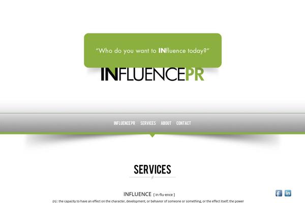 influenceprandevents.com site used Naturewptheme_v1.5