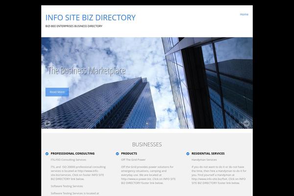 SKT Biz theme site design template sample