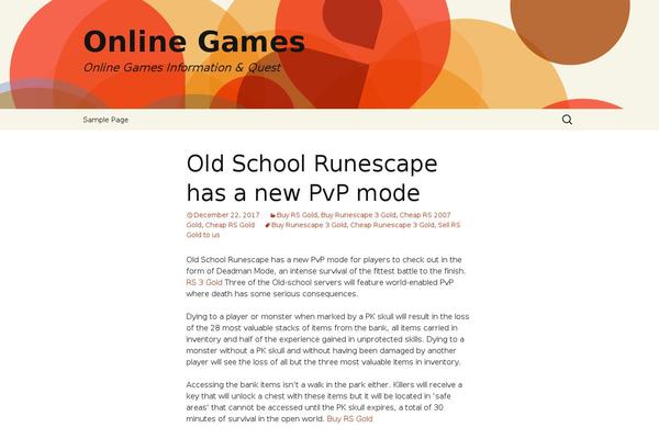 Twenty Thirteen theme site design template sample