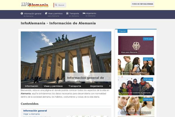infoalemania.com site used Rebista-theme