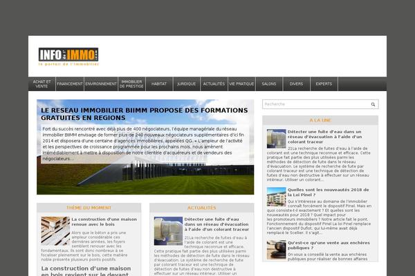 Immo theme site design template sample