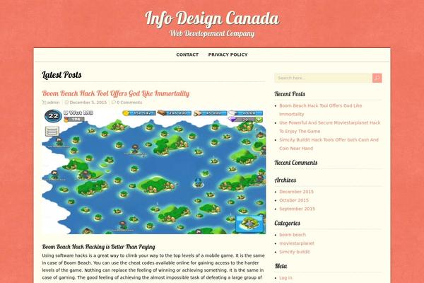 RetroTale theme site design template sample