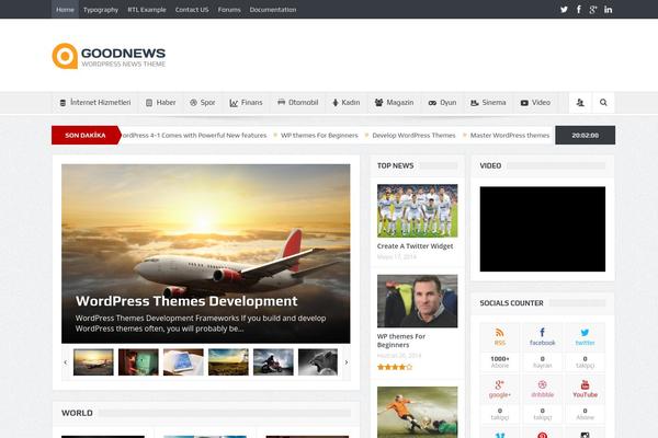 Goodnews 5.5 theme site design template sample