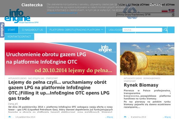 infoengine.pl site used Uslugi