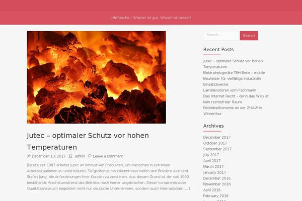 infoflasche.de site used Onepage