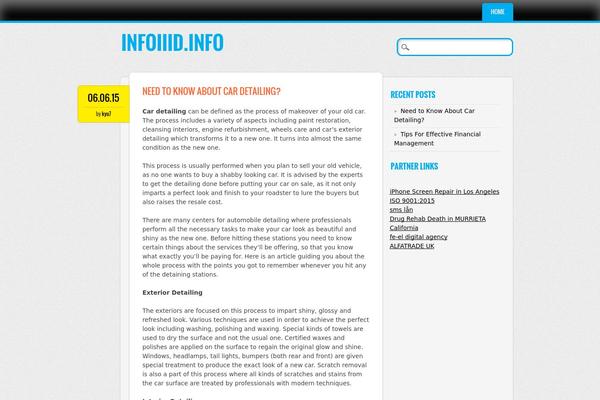 WordPress website example screenshot