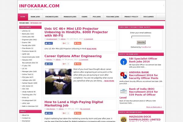 infokarak.com site used Pinkster