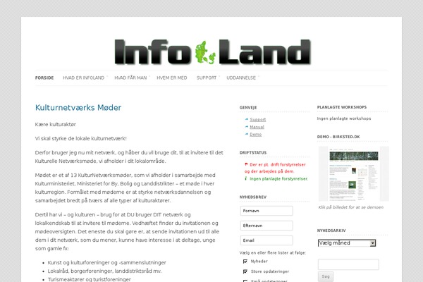 Site using Infoland-accept plugin