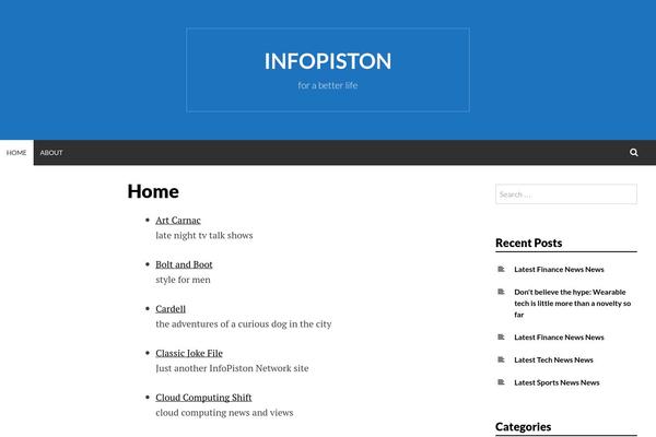 Simone theme site design template sample