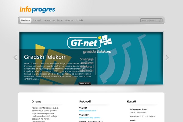infoprogres.com site used TheProfessional