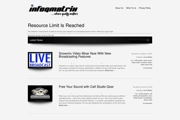 infoqmatrix.com site used Blackeve