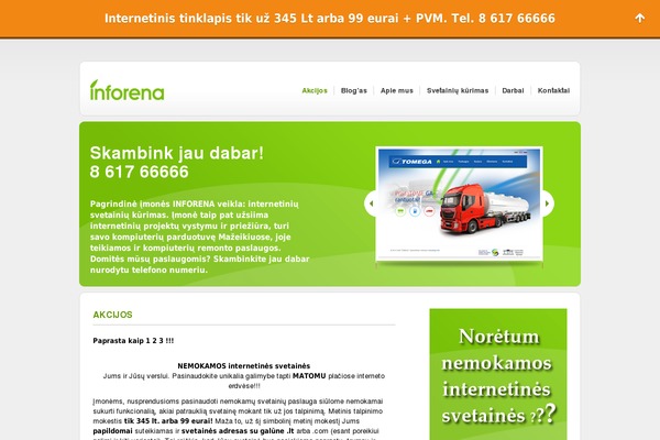 inforena.lt site used Inforena