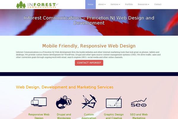 inforest.com site used Inforest-bootstrap