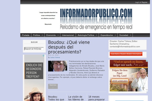 informadorpublico.com site used Baskerville