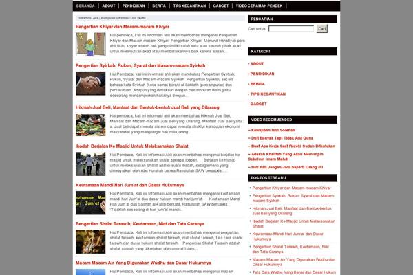 Bloggingpro theme site design template sample