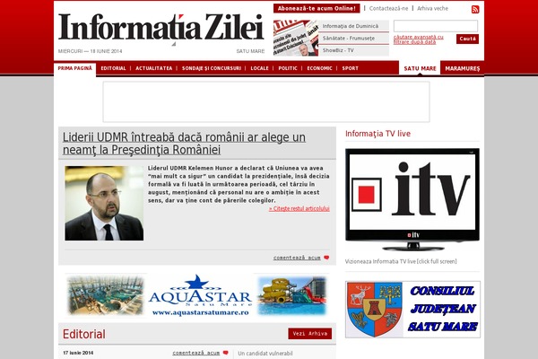 informatia-zilei.ro site used Iz