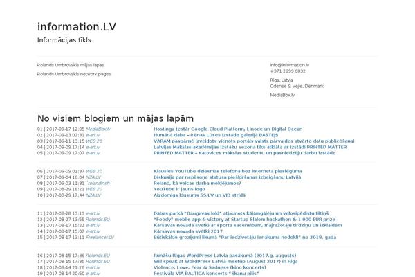 information.lv site used Informationlv