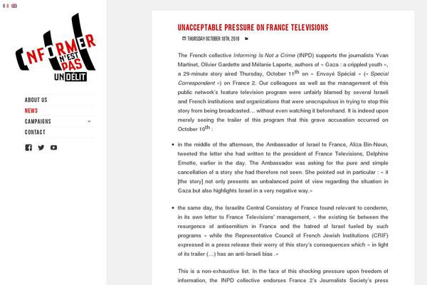 WordPress website example screenshot