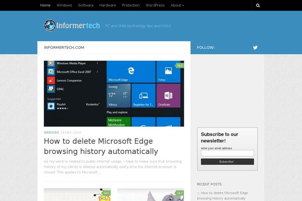 Hueman theme site design template sample