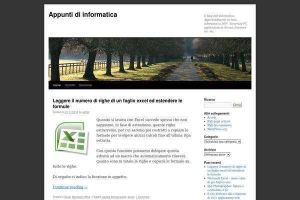 WordPress website example screenshot
