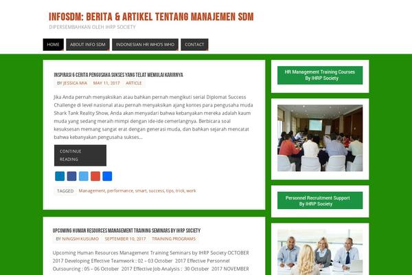WordPress website example screenshot