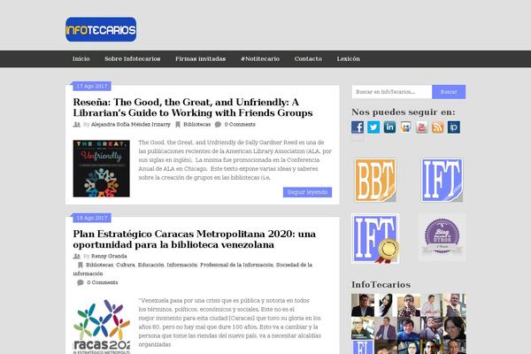 infotecarios.com site used Zerogravity-pro