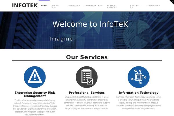 infotekcorp.com site used X | The Theme