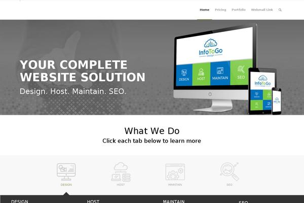Enfold theme site design template sample