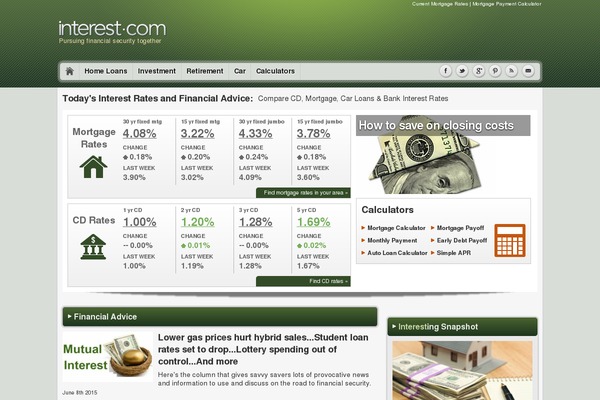 Site using Bankrate-global plugin