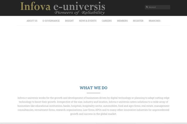 infovaeuniversis.com site used Infova-child